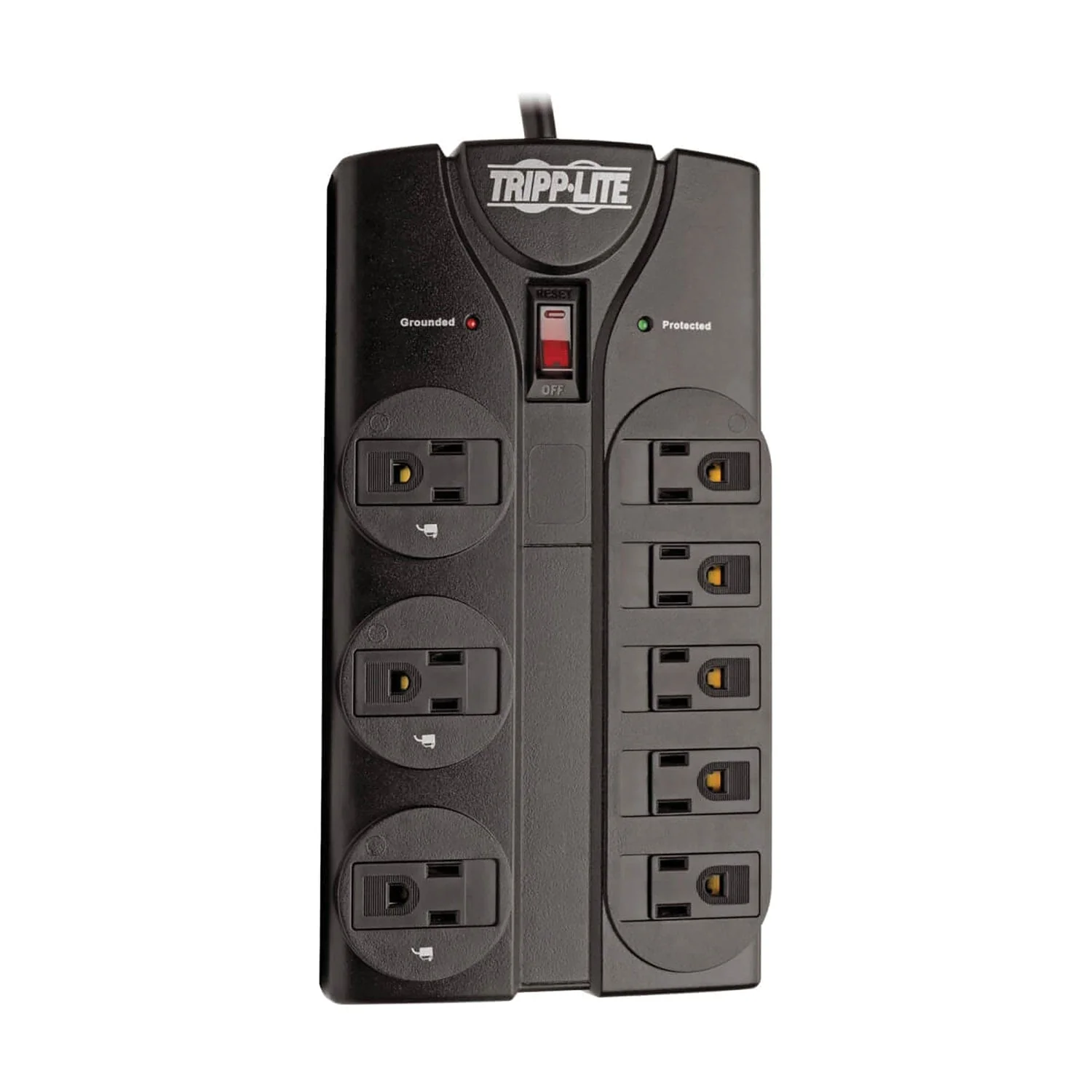 Tripp Lite by Eaton 8-AC Outlet 1440-Joules Protect It! Surge Protector Power Strip with Child Covers, 8-Ft. Cord with Right-Angle Plug, TLP808B - Image 5