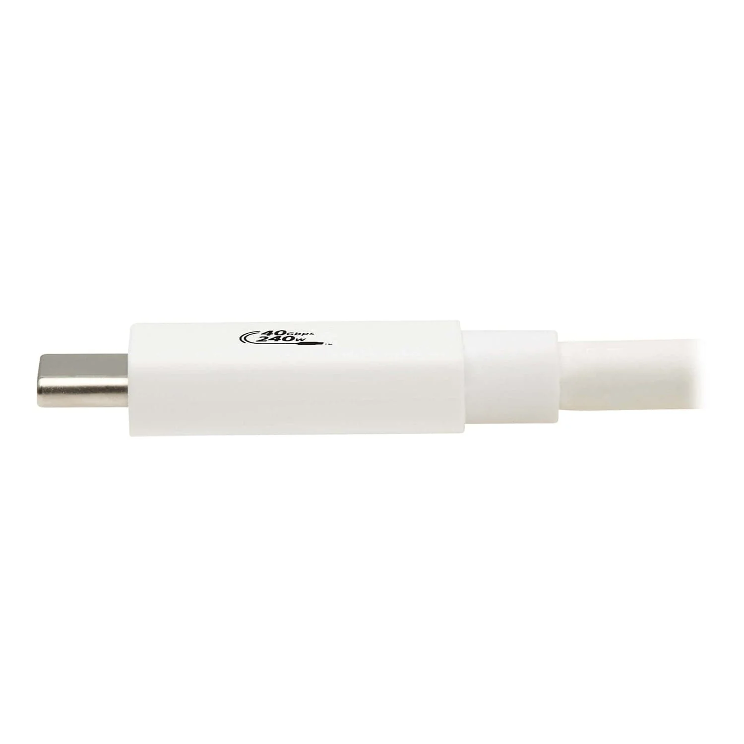 Tripp Lite by Eaton USB4 Charge-and-Sync 40-Gbps 240-Watt USB-C PD Cable, White, 3.3 Ft., U521-1P0M-WH - Image 5