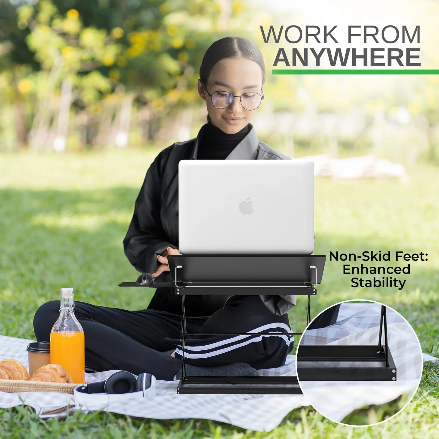 Uncaged Ergonomics CD4 Adjustable Standing Desk Converter for Laptops - Image 3