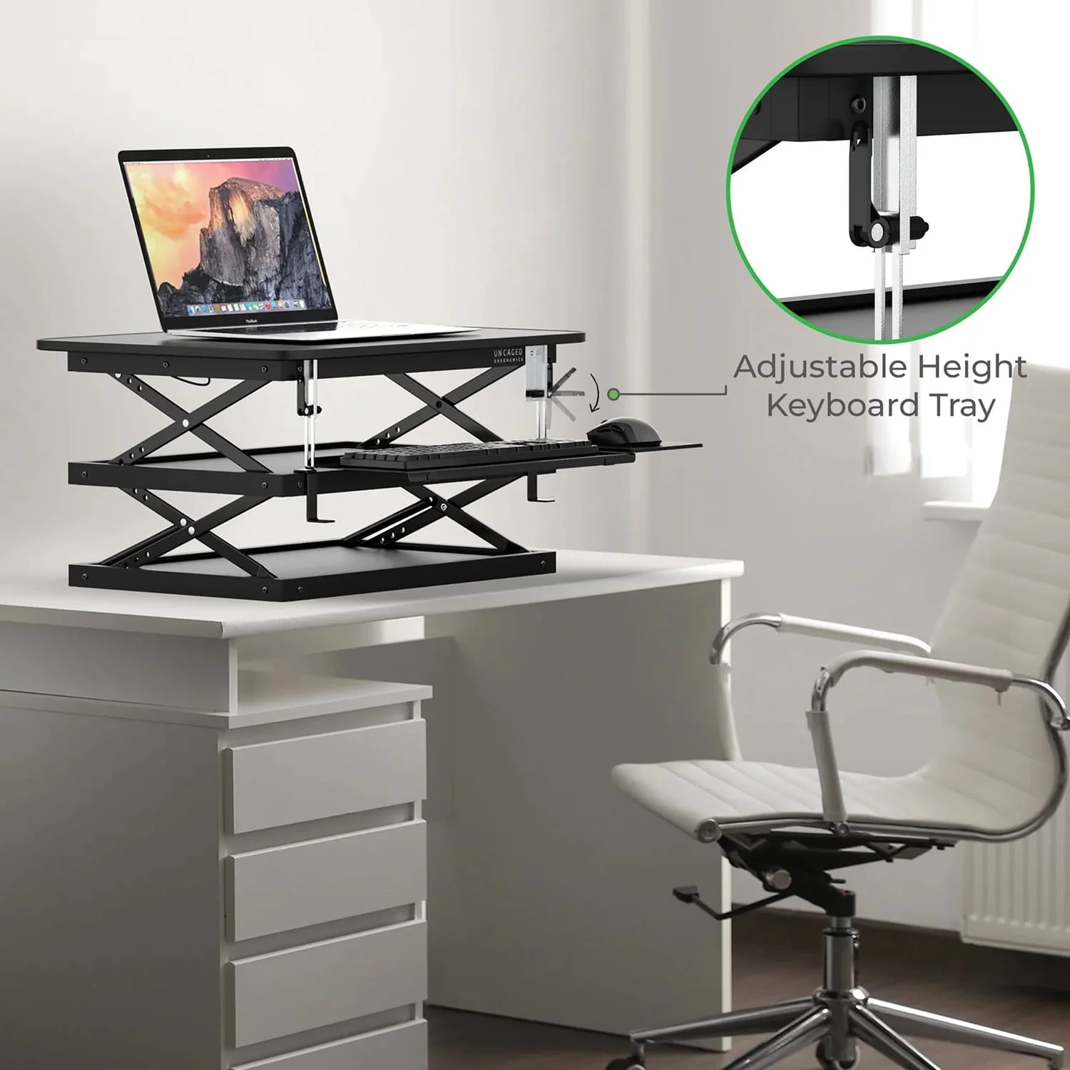 Uncaged Ergonomics CHANGEdesk Adjustable Standing Desk Converter - Image 5
