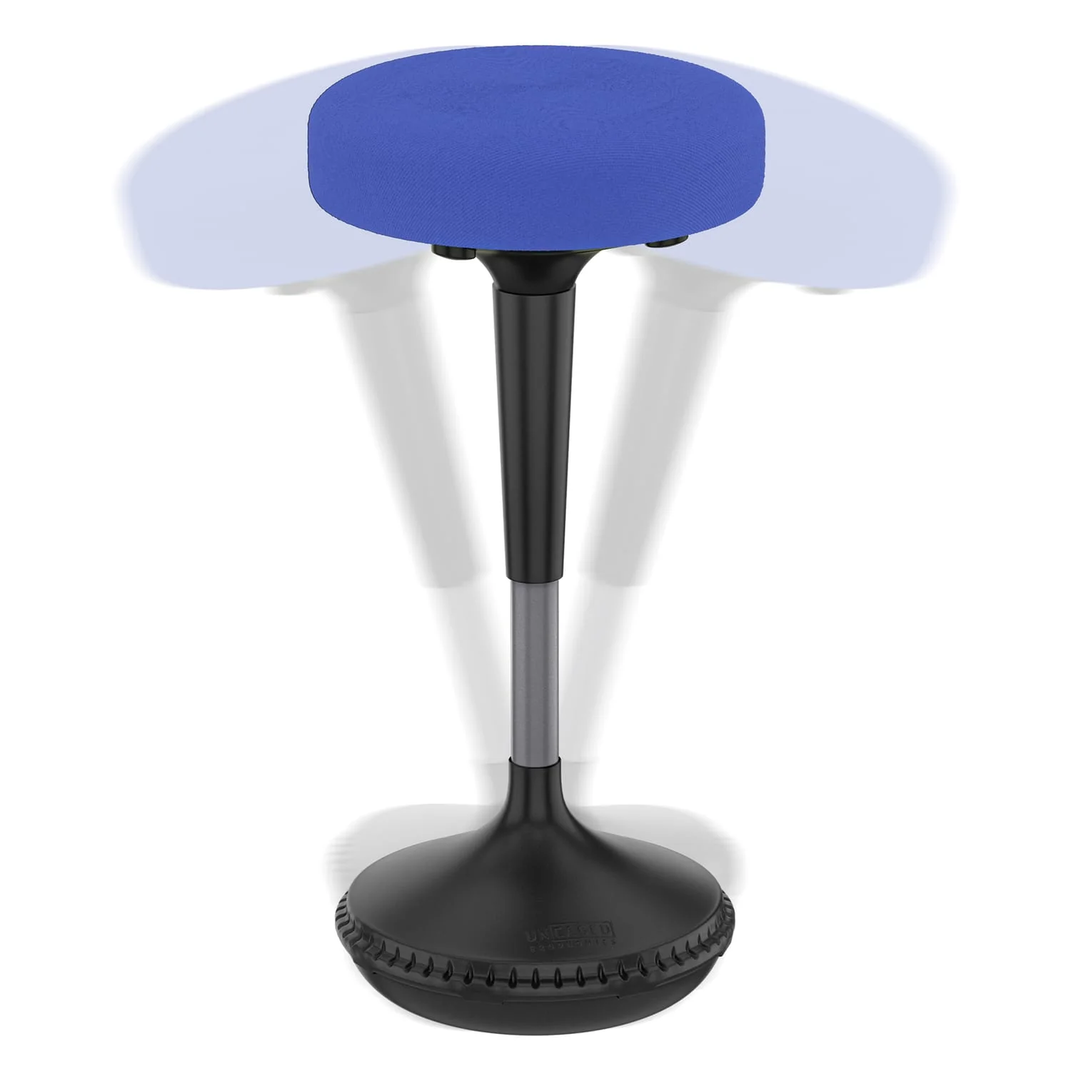 Uncaged Ergonomics Wobble Stool Adjustable-Height Standing Desk and Balance Stool, Blue - Image 5