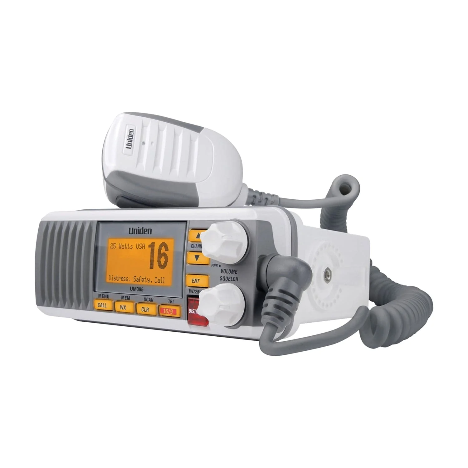 Uniden 25-Watt Fixed-Mount VHF Marine Radio with DSC, UM385, White - Image 4