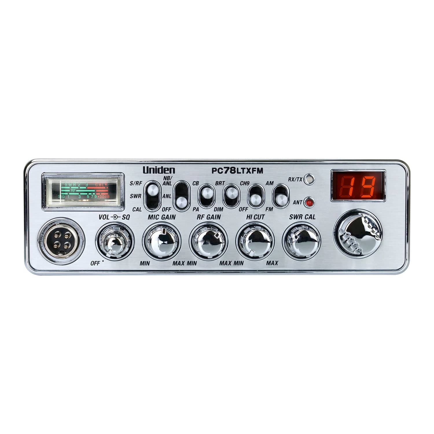 Uniden 40-Channel CB Radio, AM/FM Transmit and Receive with Integrated SWR Antenna, PC78LTXFM - Image 2