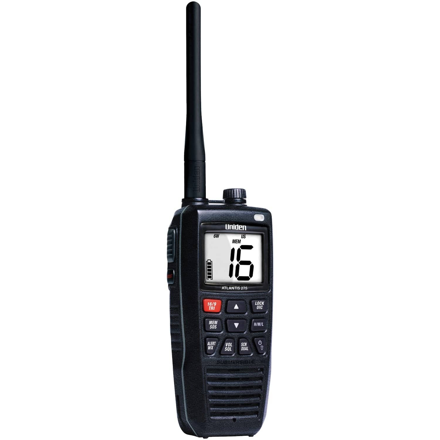 Uniden Atlantis 275 Floating Handheld 2-Way VHF Marine Radio - Image 3