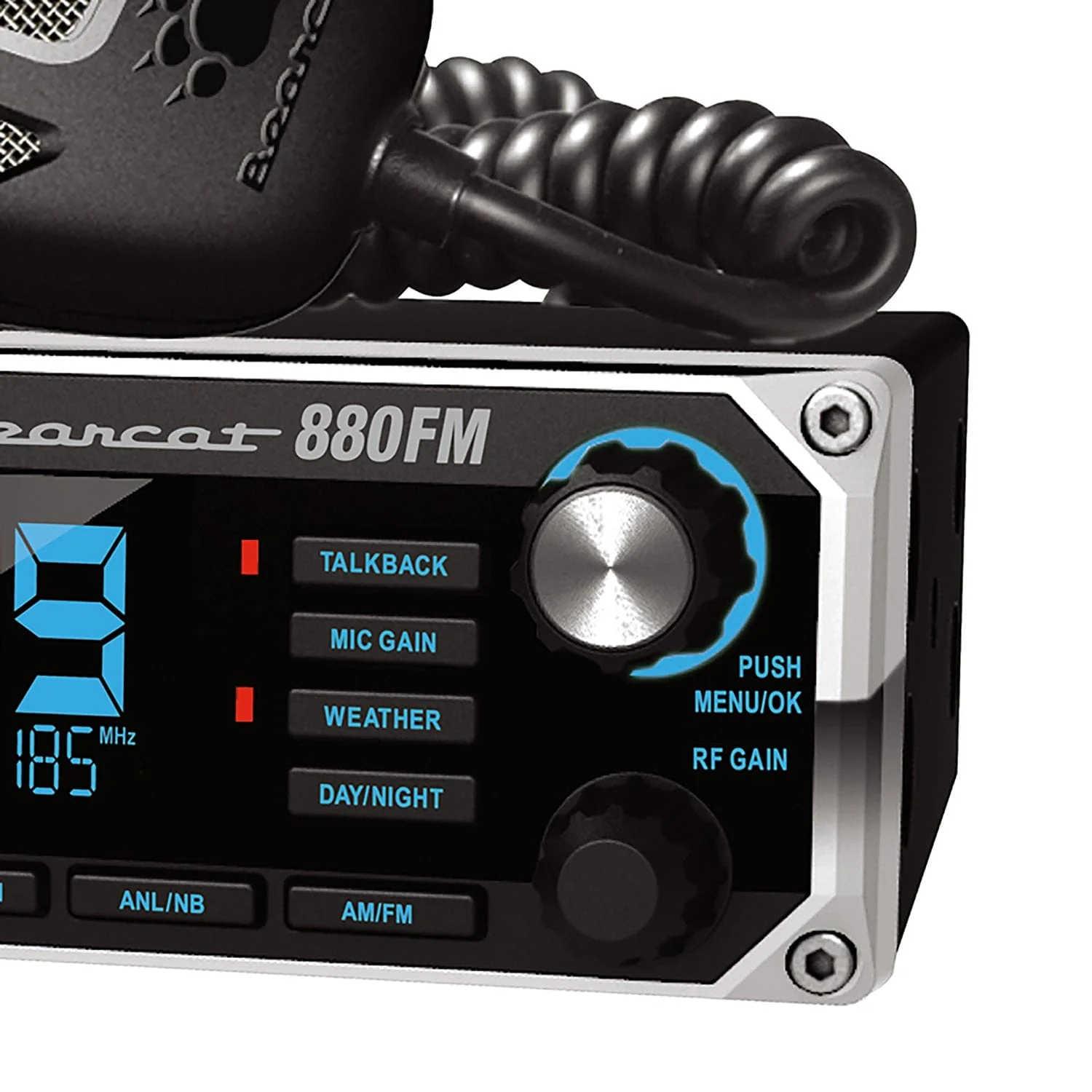 Uniden Bearcat 880FM 40-Channel CB Radio, AM/FM Transmit and Receive with 7-Color LCD Display - Image 4