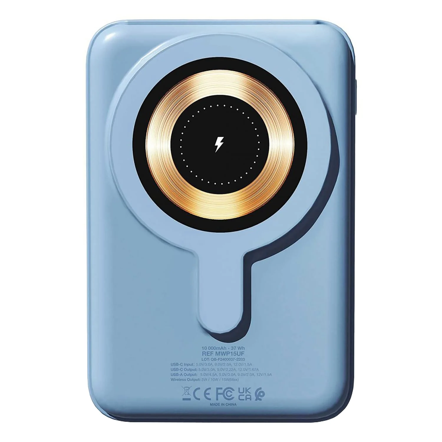 Urban Factory MAGNEE Power Wireless Magnetic Power Bank, 10000 mAh, MagSafe Compatible, Allure Blue - Image 2