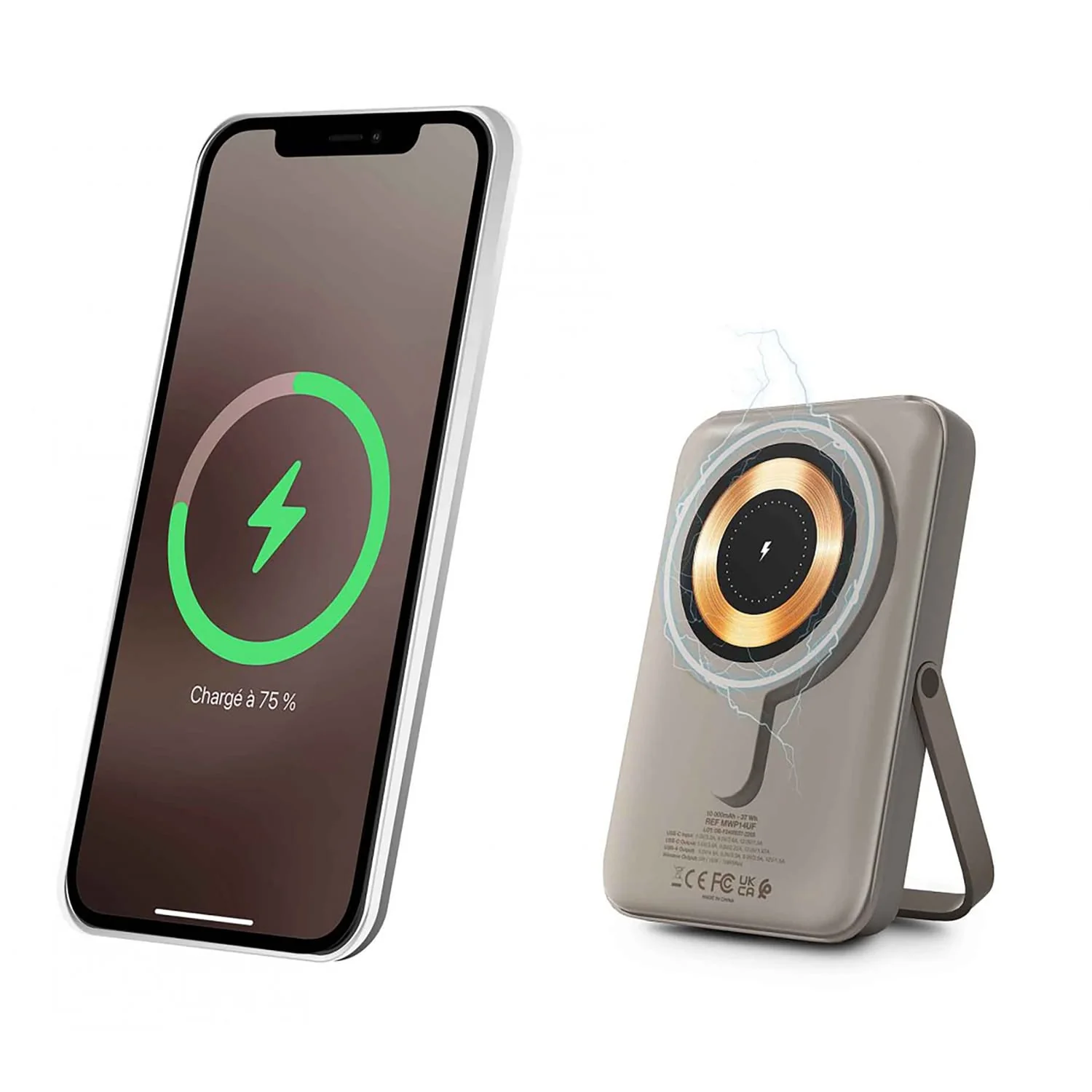 Urban Factory MAGNEE Power Wireless Magnetic Power Bank, 10000 mAh, MagSafe Compatible, String - Image 4