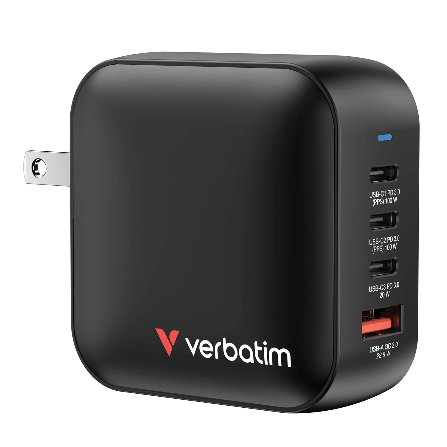 Verbatim 100-Watt Mini GaN 4-Port Charger