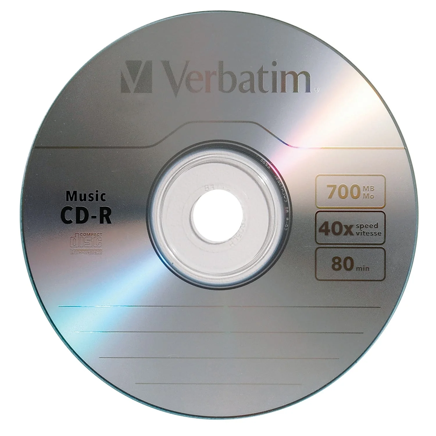 Verbatim 40x 80-Minute CD-R with Branded Surface, 25 Pack - Image 4