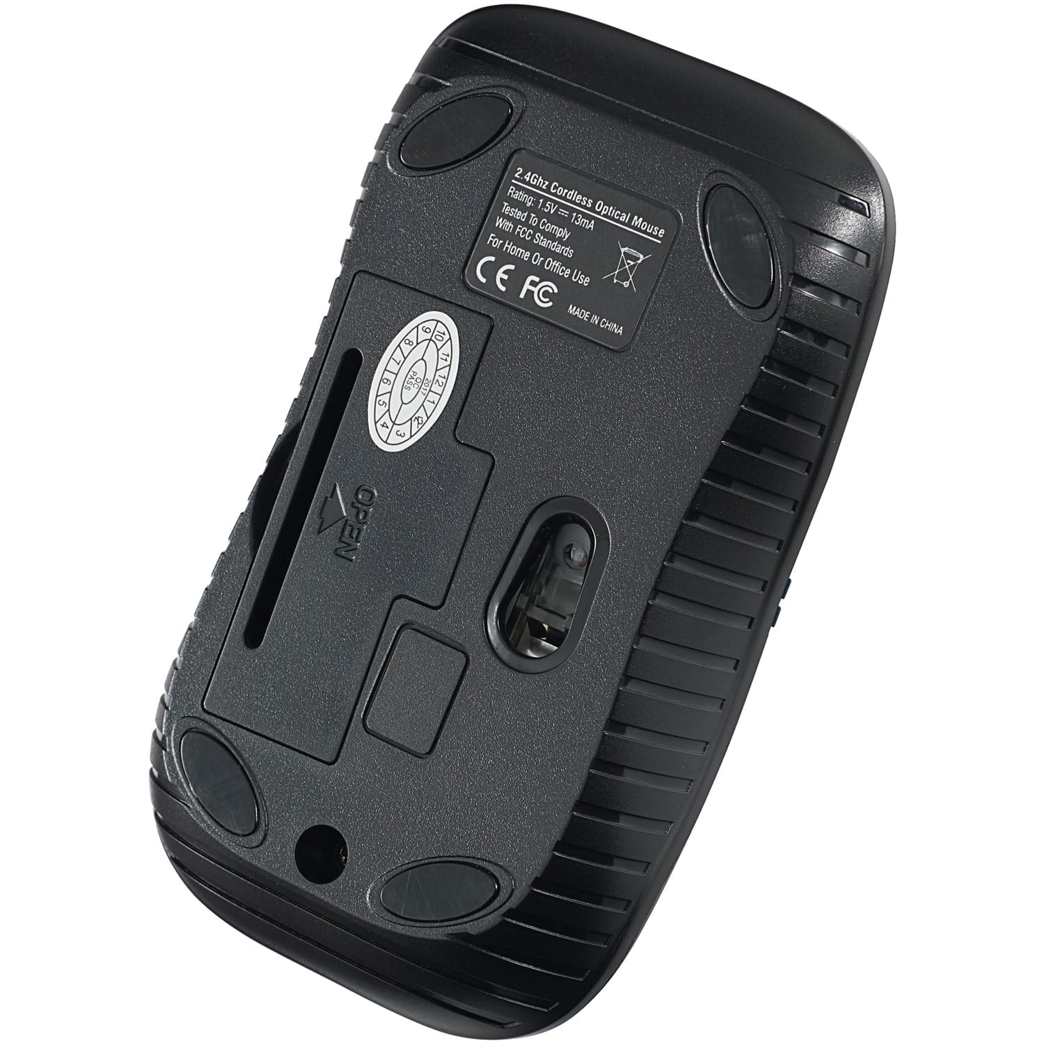 Verbatim Commuter Series Cordless Optical Computer Mouse, 3 Buttons, 2.4 GHz, Matte Purple - Image 3