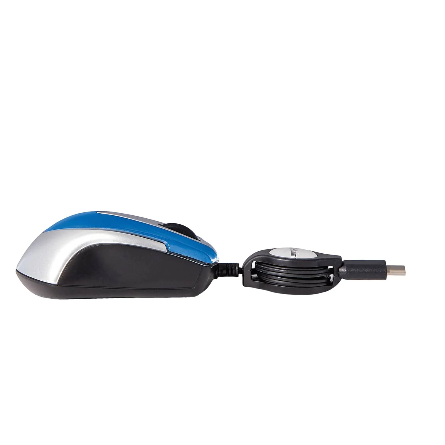 Verbatim Corded Optical Computer Mouse, Mini Travel, 3 Buttons, USB-C, Blue - Image 5