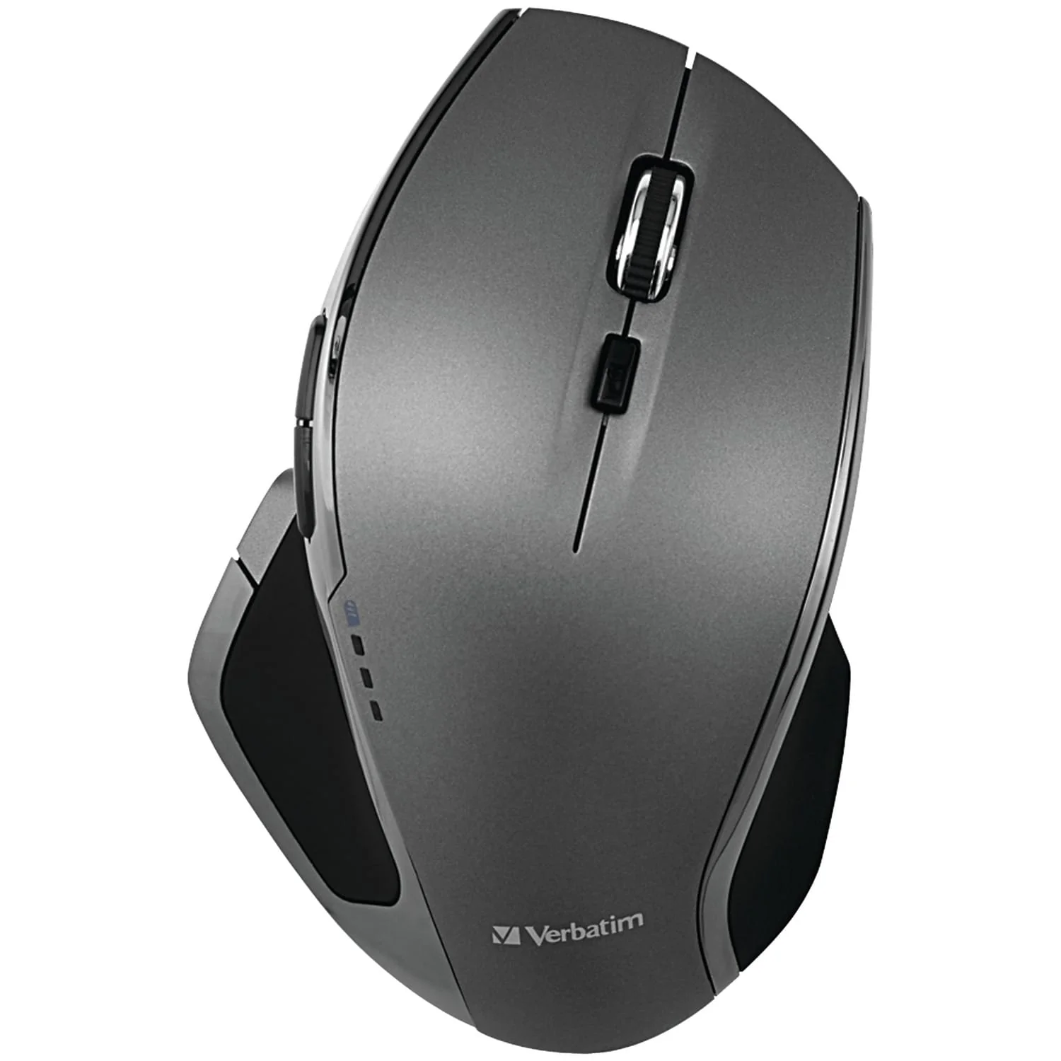 Verbatim Cordless Deluxe Blue-LED Computer Mouse, Ergonomic, 8 Buttons, 2.4 GHz, Graphite - Image 2