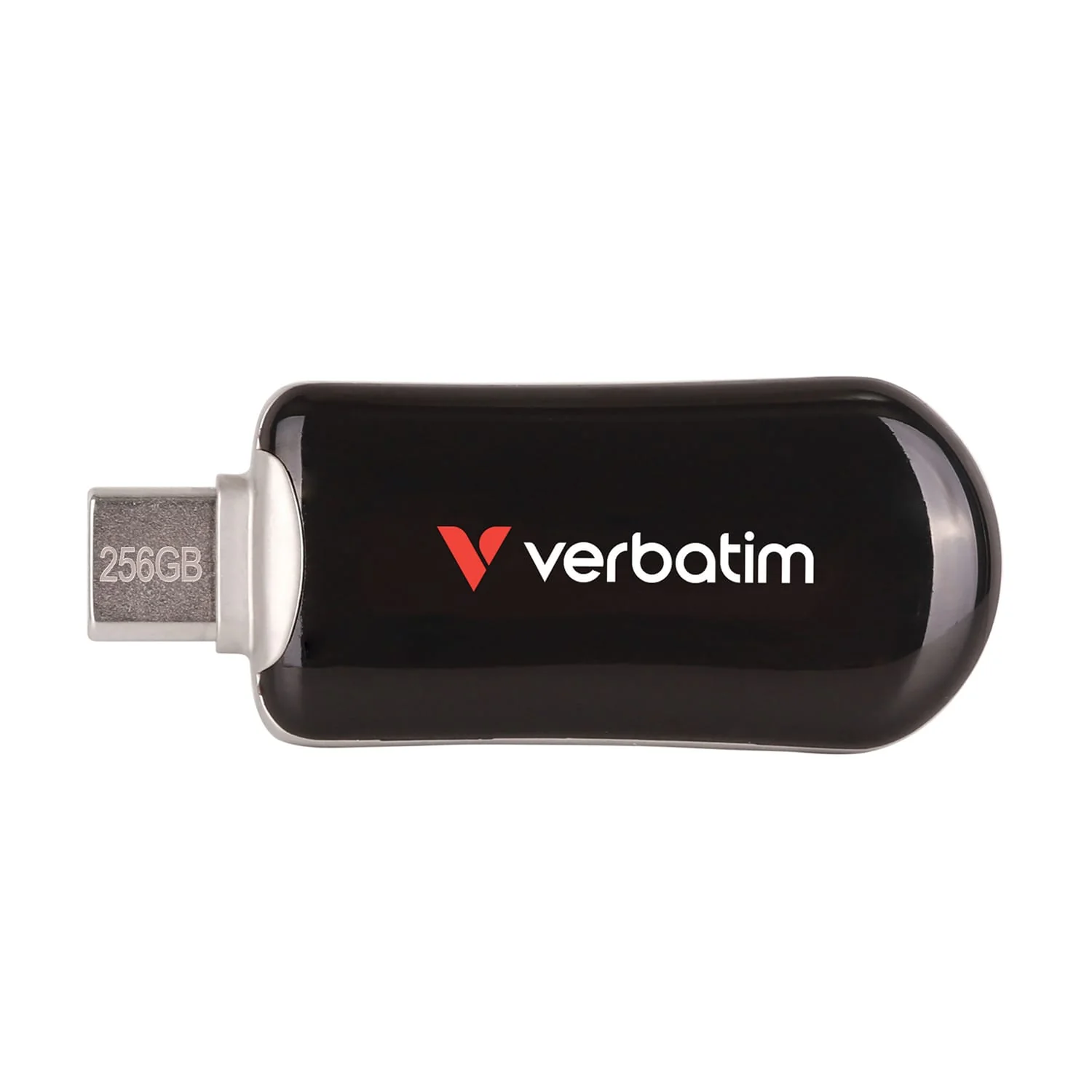 Verbatim Plectra USB-C Flash Drive, Black, 256 GB