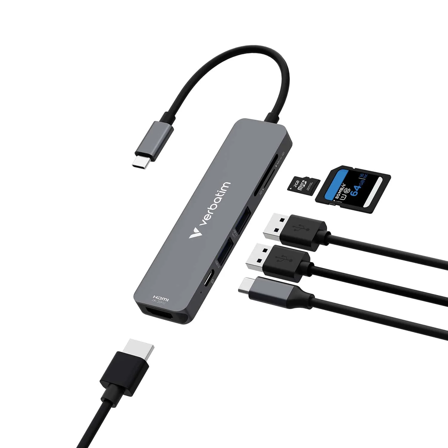 Verbatim USB-C Essentials 6-Port Hub, 32156 - Image 3