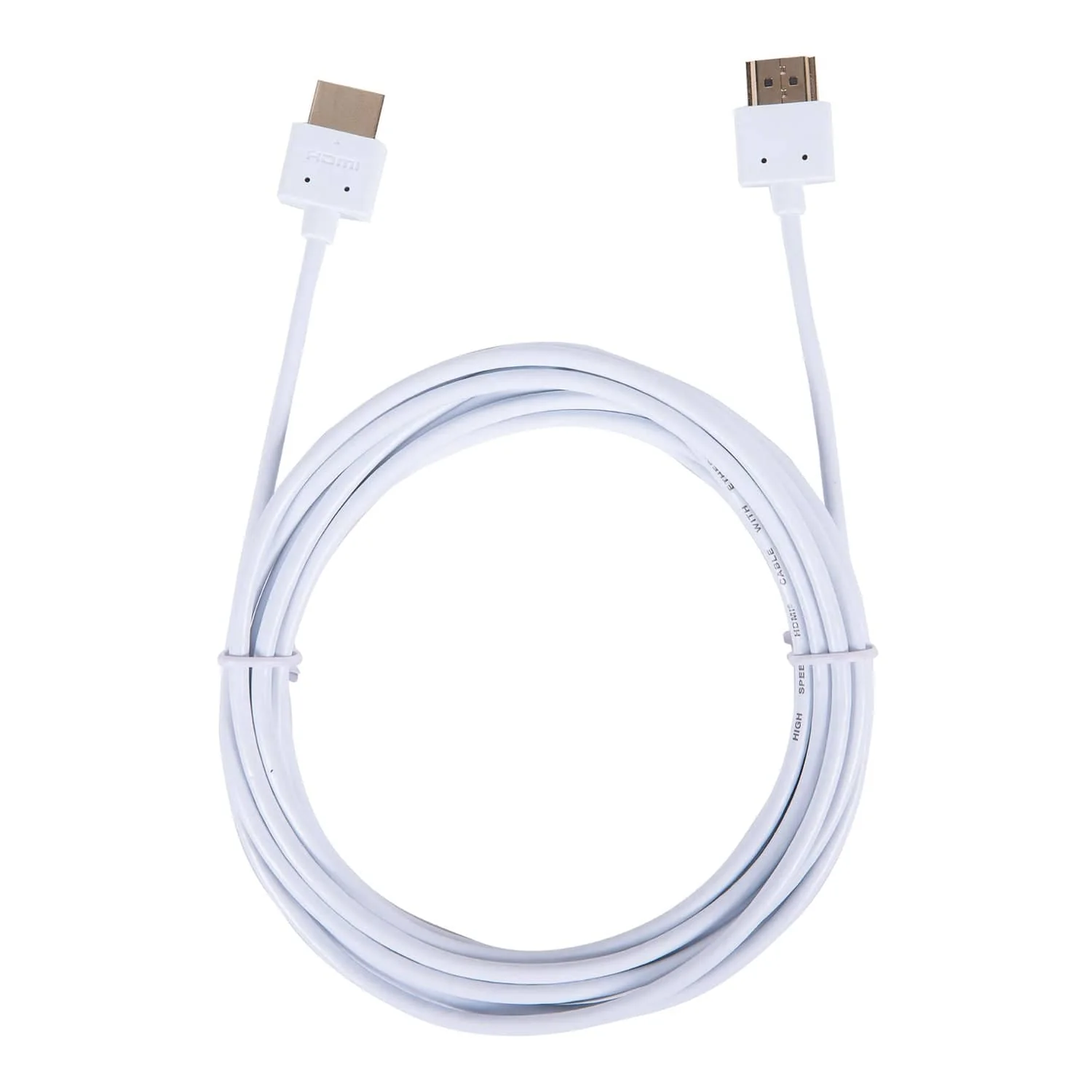 Vericom VU Series 18-Gbps High-Speed HDMI Cable with Ethernet, 12 Ft., White