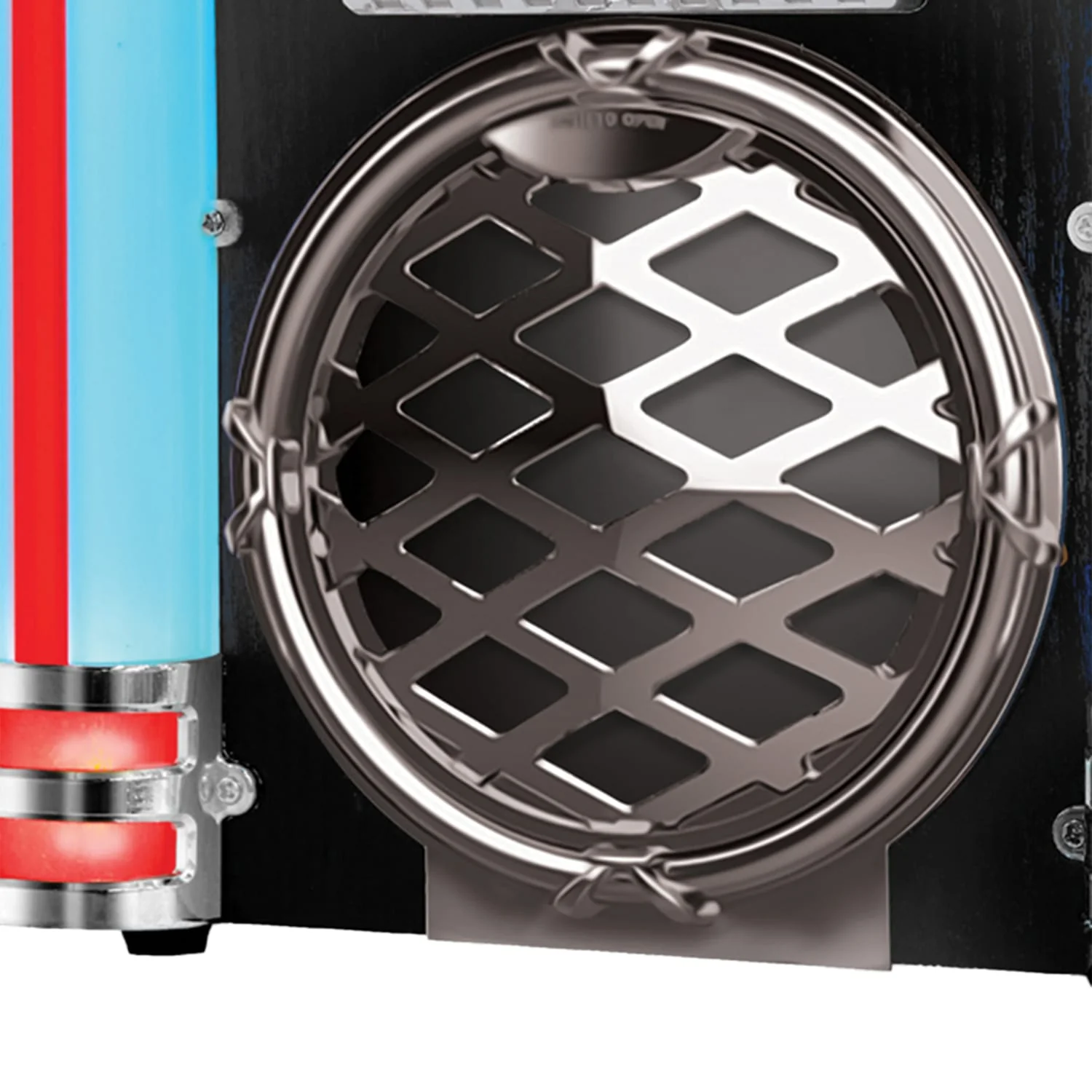 Victor 10-Watt Broadway Desktop Bluetooth Home Jukebox with Built-in Speakers, LED Lights, CD Player, FM Radio, and Aux, VDTJ-1550-BK - Image 3