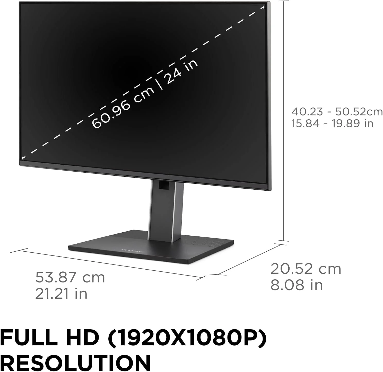 ViewSonic 24 Inch 1080p IPS Docking Monitor with Advanced Ergonomics, 100W USB C - Certified Refurbished - Image 7