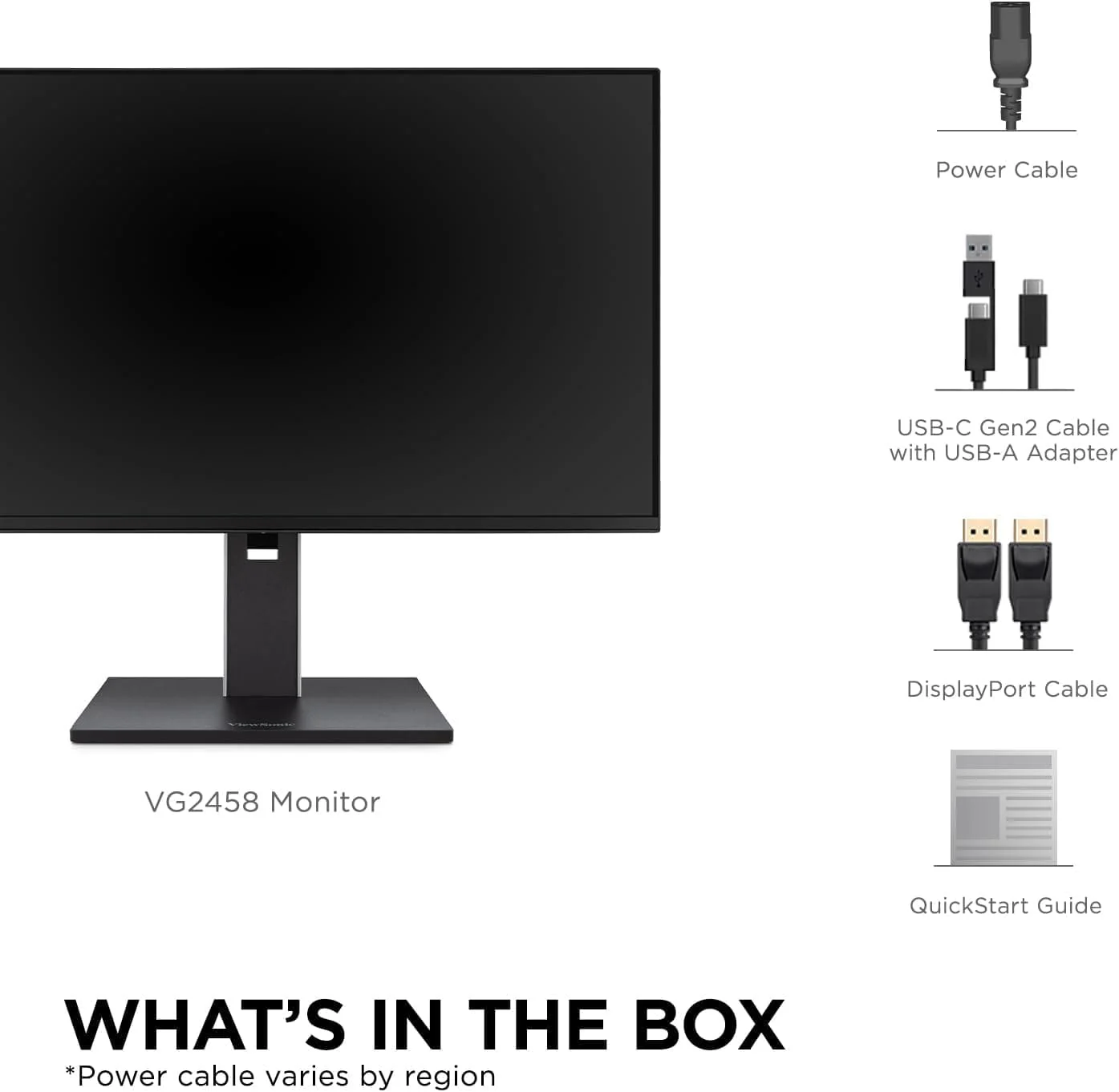 ViewSonic 24 Inch 1080p IPS Docking Monitor with Advanced Ergonomics, 100W USB C - Certified Refurbished - Image 9