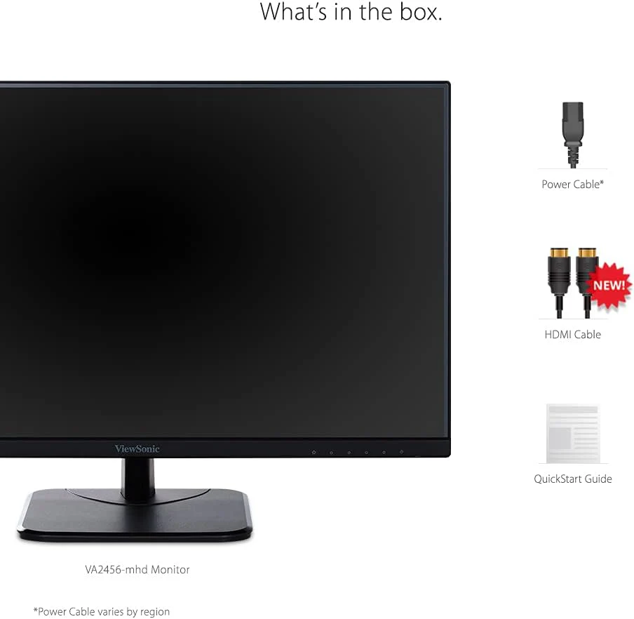 ViewSonic 24in IPS 1080p Monitor HDMI DisplayPort - Certified Refurbished - Image 5