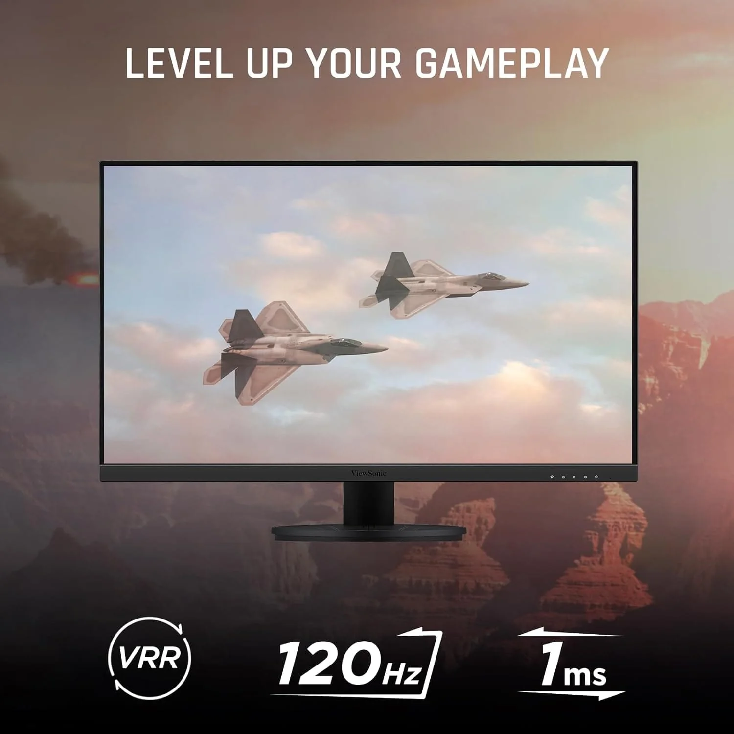 ViewSonic 27" 1080p 1ms 120Hz IPS Gaming Monitor, Black - Certified Refurbished - Image 2