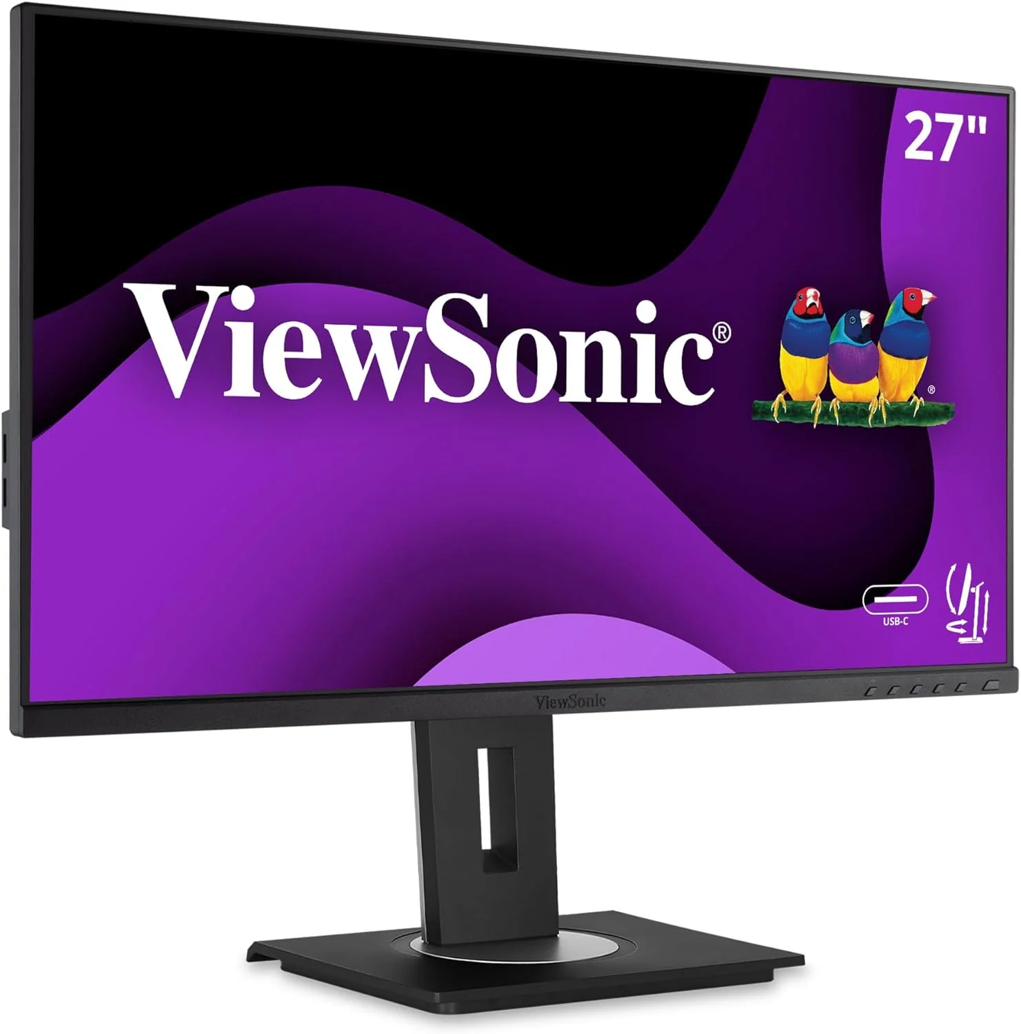 ViewSonic 27" IPS 1080p Monitor Designed for Surface with Advanced Ergonomics, 100 Hz, Black - Certified Refurbished