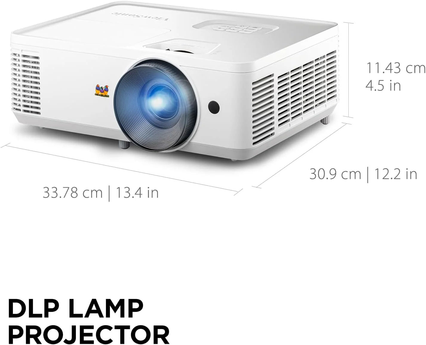 ViewSonic 4000 Lumens High Brightness Projector - Certified Refurbished - Image 2