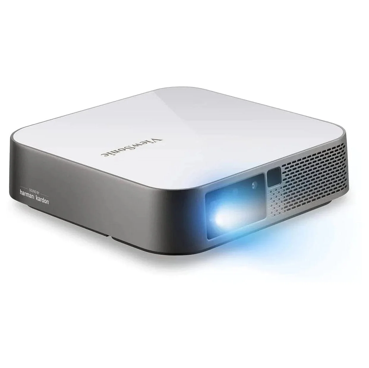 ViewSonic 1080 Portable Projector with 1000 LED Lumens, Auto Focus, Harman Kardon Bluetooth Speakers, HDMI, 16GB Storage, Stream Netflix with Dongle - Certified Refurbished