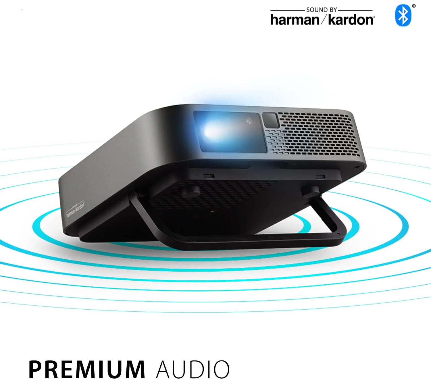 ViewSonic 1080 Portable Projector with 1000 LED Lumens, Auto Focus, Harman Kardon Bluetooth Speakers, HDMI, 16GB Storage, Stream Netflix with Dongle - Certified Refurbished - Image 7