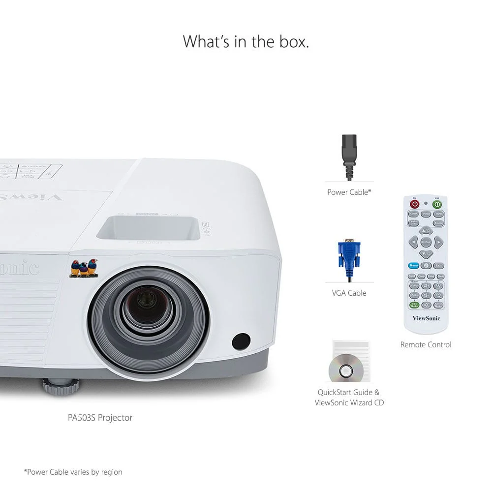 ViewSonic 3600 Lumens WXGA DLP HDMI Projector - Certified Refurbished - Image 10