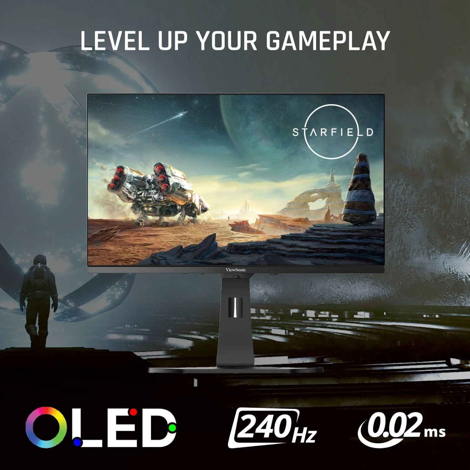 ViewSonic 27" 1440p 240Hz OLED Ergonomic White Gaming Monitor - Certified Refurbished - Image 12
