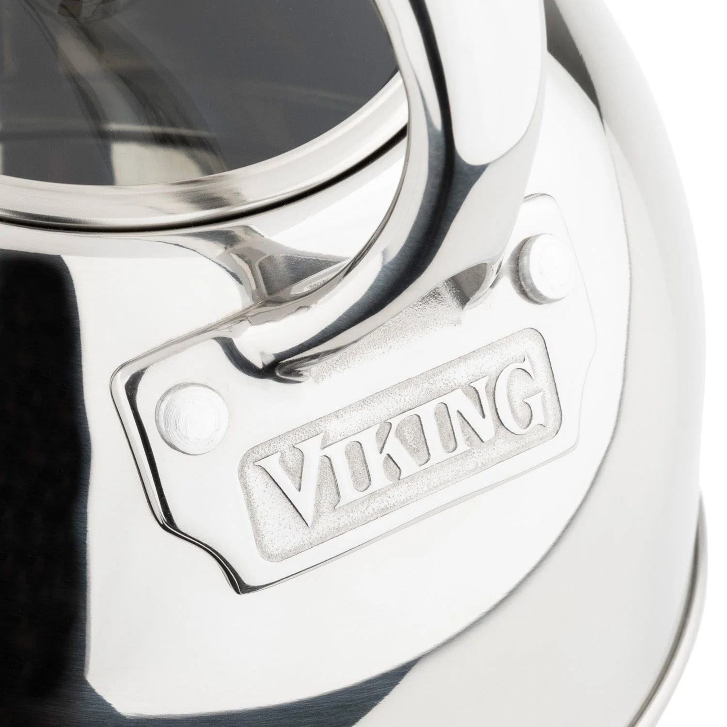Viking 2.6-qt Stainless Steel Whistling Kettle with 3-Ply Base, Mirror Finish - Image 3