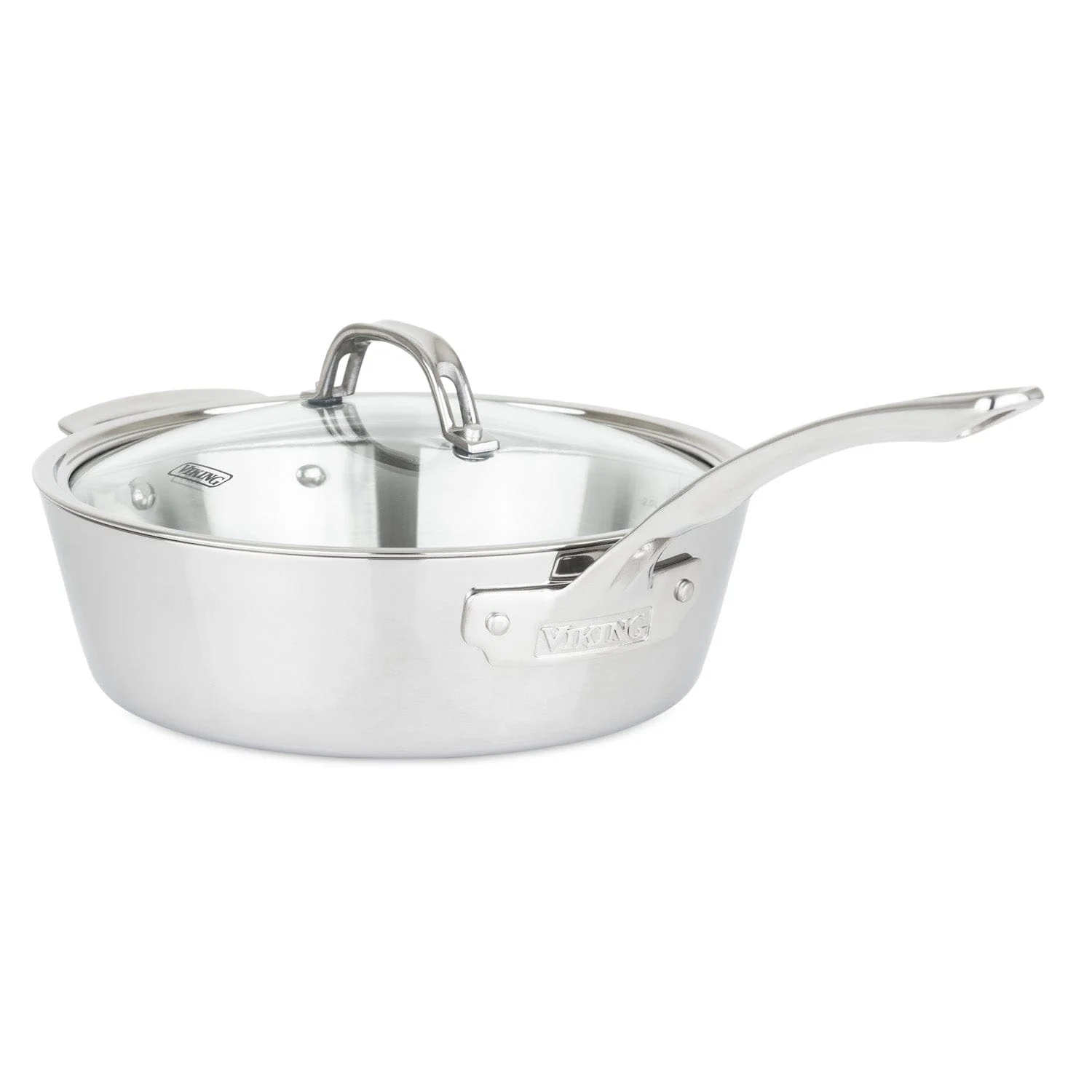 Viking Contemporary 3-Ply 3.6-Qt. Saute Pan, Mirror Finish
