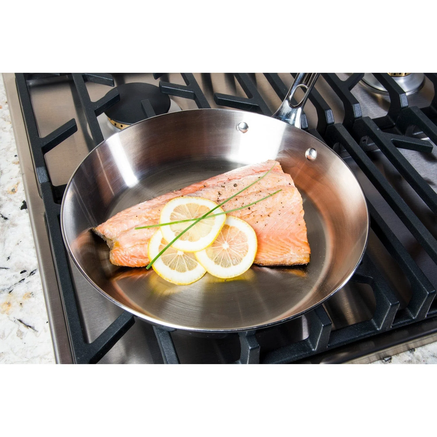 Viking Contemporary 3-Ply 8-inch "Try Me" Fry Pan, Mirror Finish - Image 2