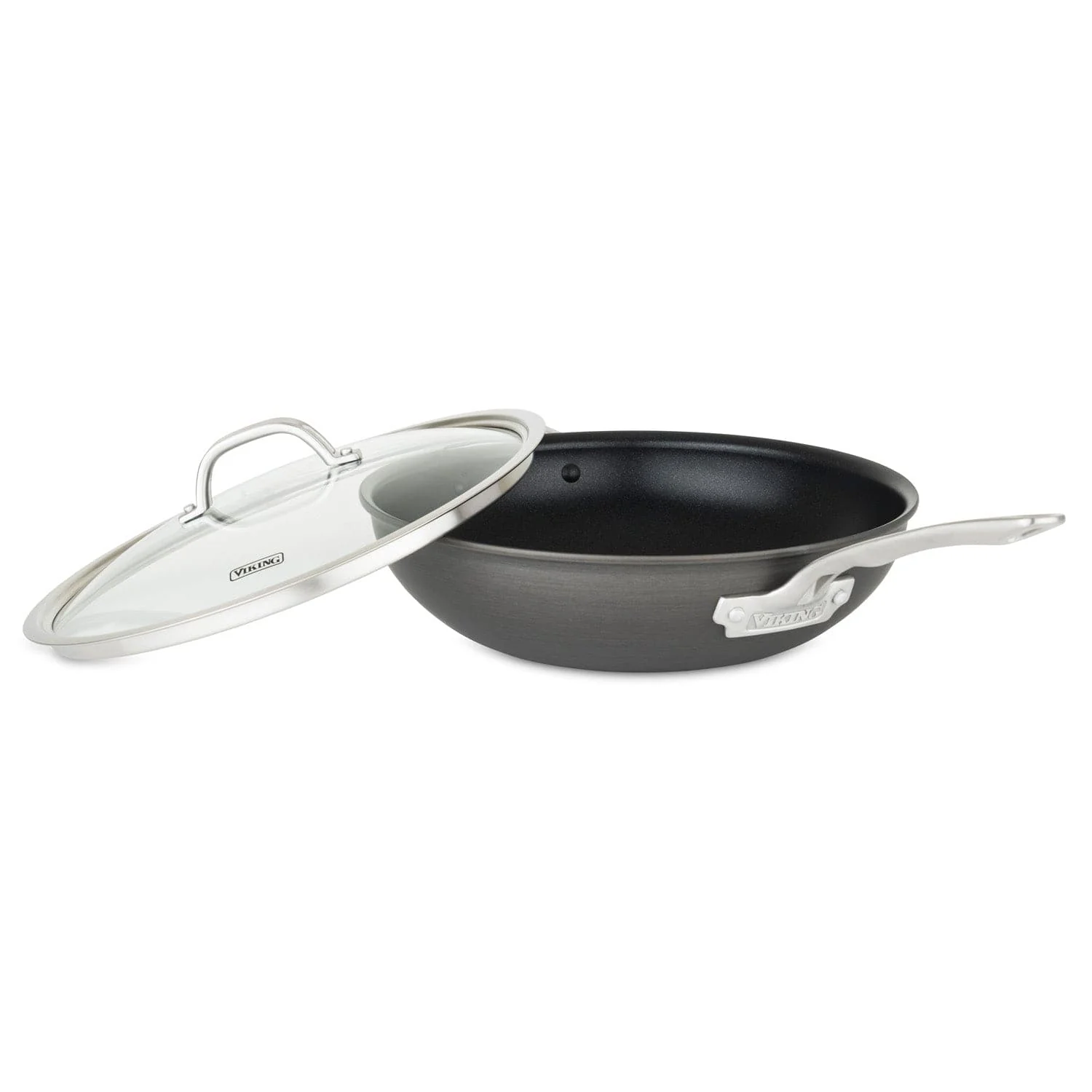 Viking Hard Anodized Nonstick 12" Covered Chef's Pan - Image 2