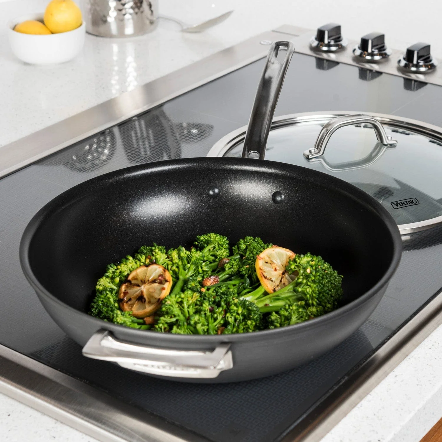 Viking Hard Anodized Nonstick 12" Covered Chef's Pan - Image 3