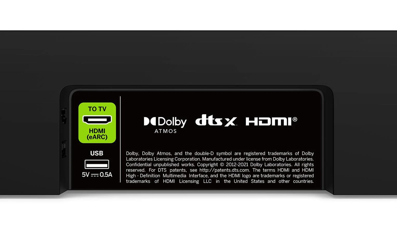 Vizio 33" Dolby Atmos 5.1 Ch Soundbar System with Dolby Atmos and DTS:X, Black - Certified Refurbished - Image 11
