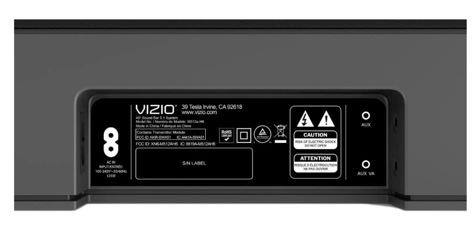 Vizio 5.1.2 Dolby Atmos 40" Soundbar System - Certified Refurbished - Image 5
