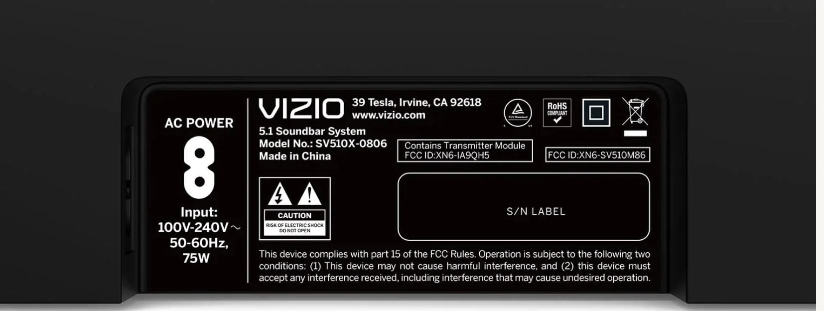 Vizio 5.1 Channel Dolby Atmos 33" Soundbar System - Certified Refurbished - Image 6