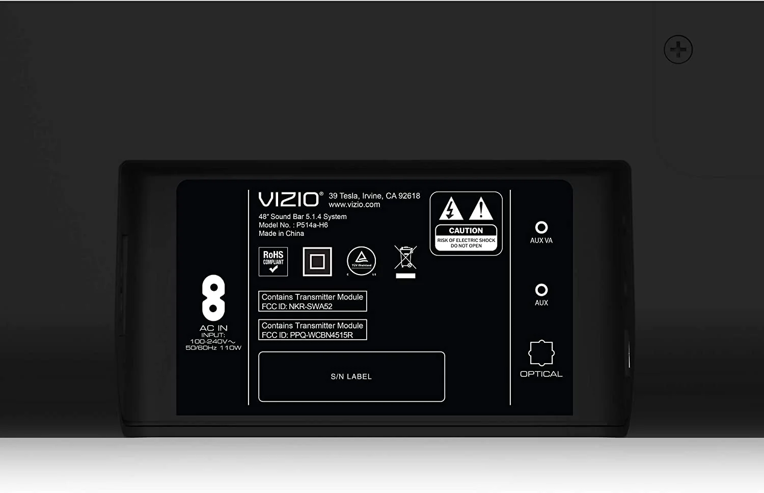 Vizio Elevate 48" 5.1.4 Dolby Atmos Sound Bar System - Certified Refurbished - Image 12