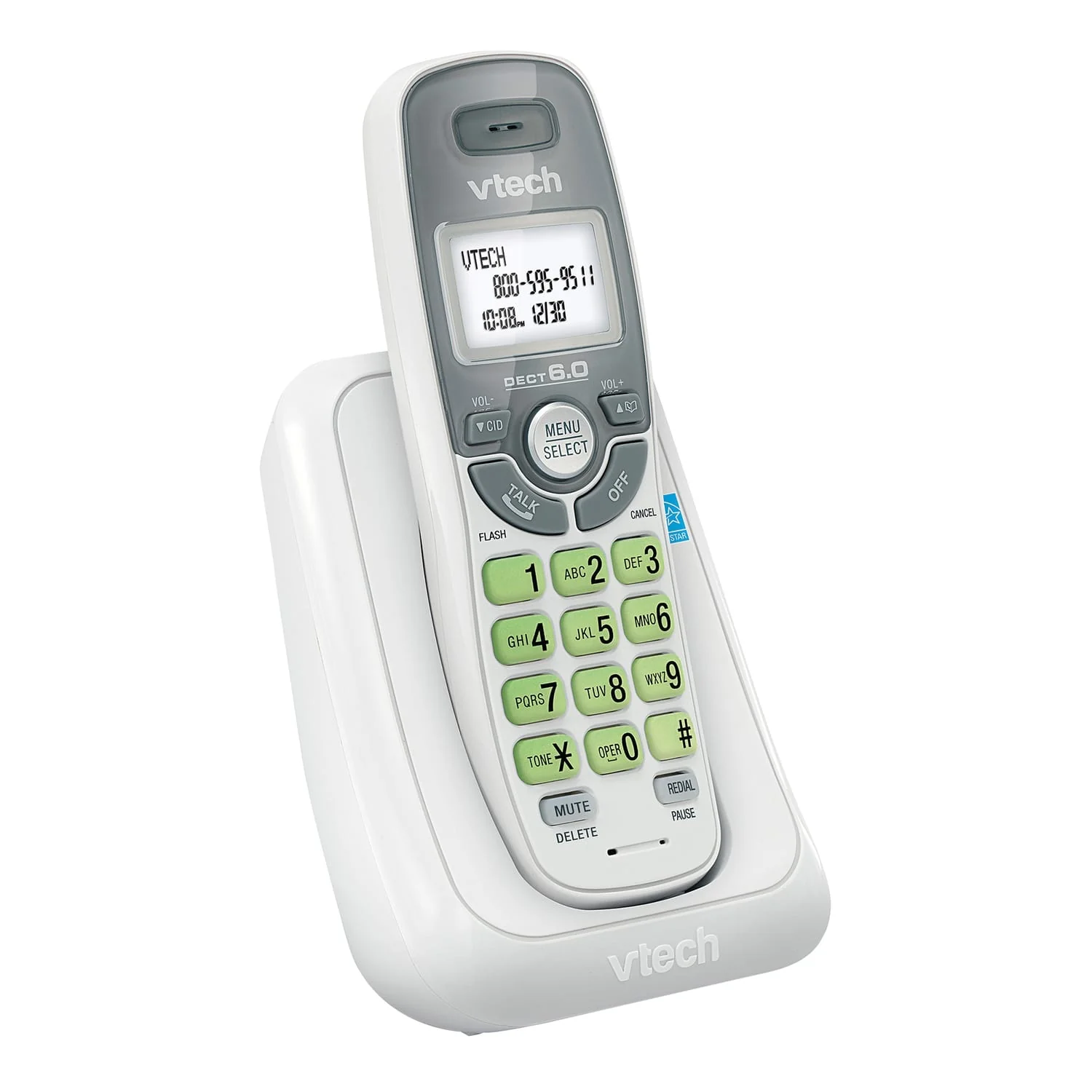 VTech 1-Handset DECT 6.0 Cordless Phone System for Landline, Caller ID/Call Waiting, and Backlit Keypad/Display, CS6114 - Image 5