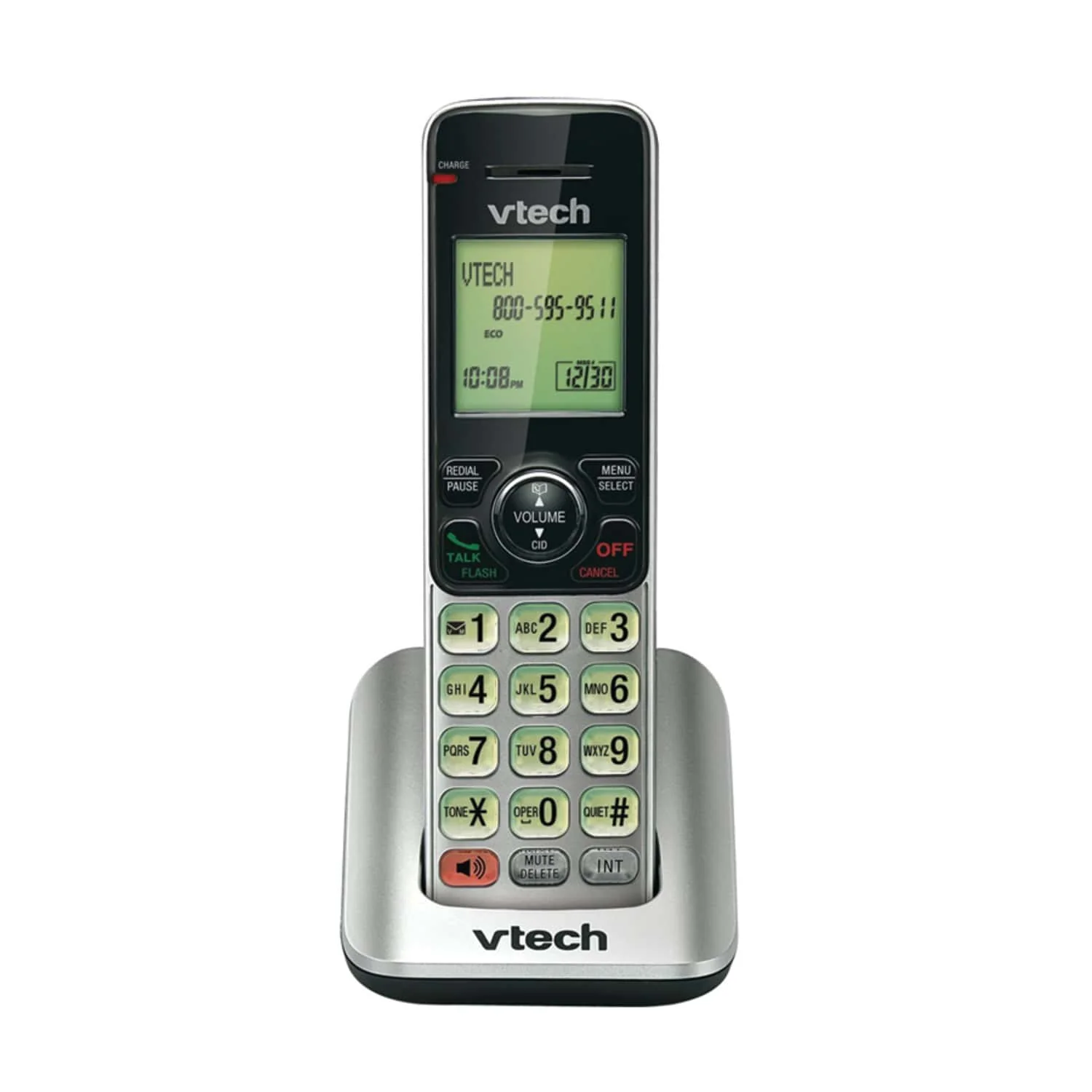 VTech 2-Handset DECT 6.0 Expandable Cordless Phone System for Landline, Speakerphone, Caller ID/Call Waiting, and Backlit Keypad/Display - Image 5