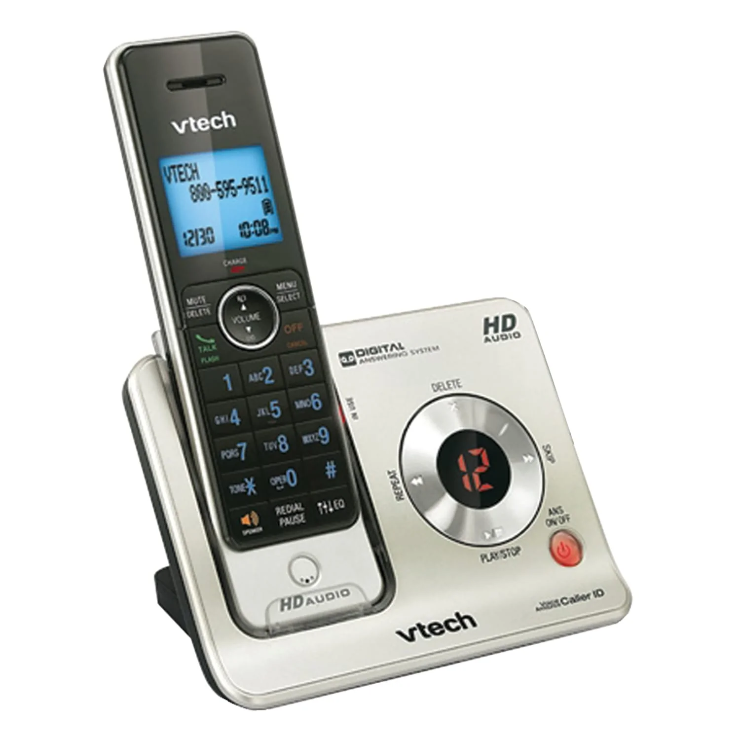 VTech 3-Handset DECT 6.0 Expandable Cordless Phone System for Landline, Answering System and Caller ID/Call Waiting, LS6425-3 - Image 3