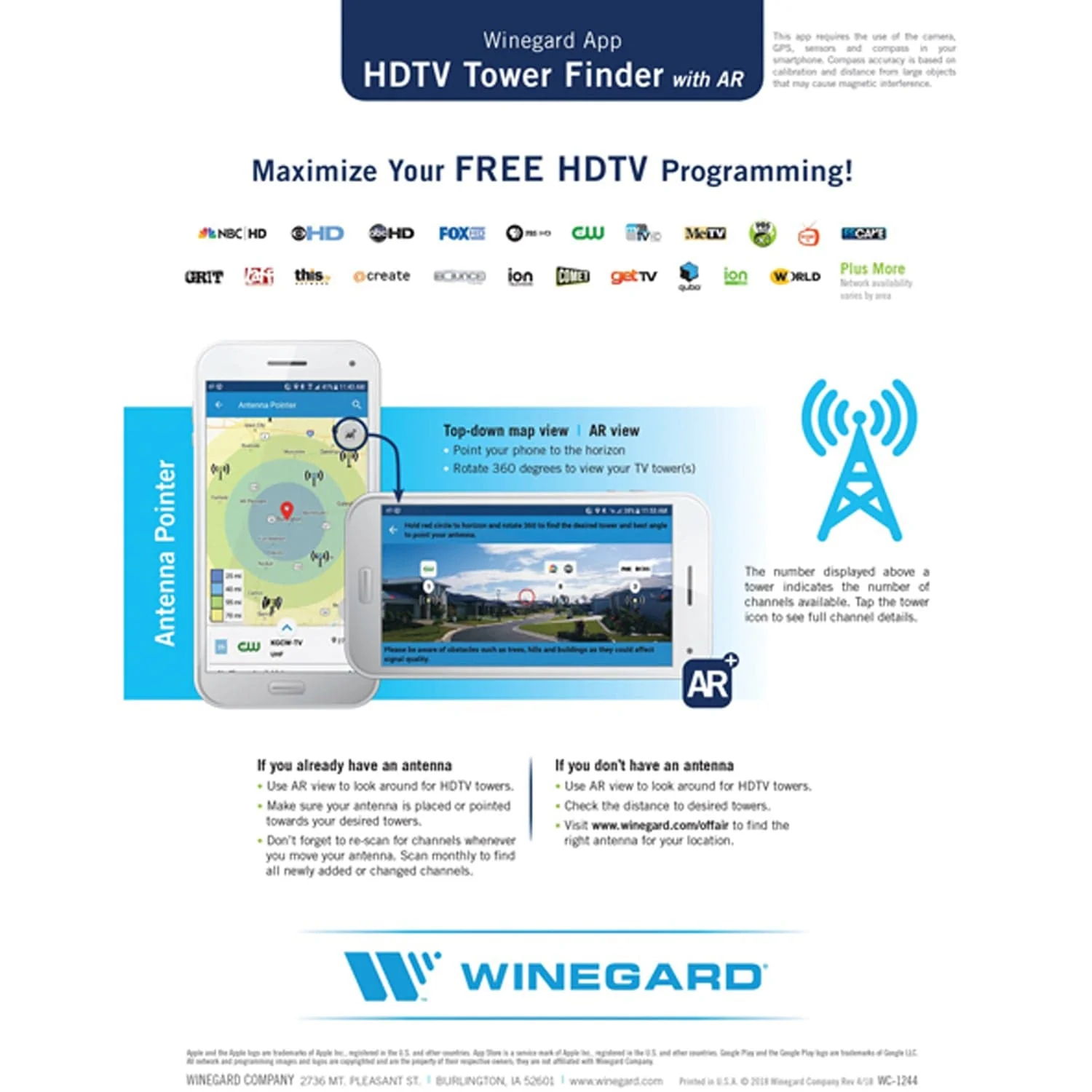 Winegard Platinum Series HD8200U HDTV Deep Fringe Antenna with up to 65-Mile Range - Image 3