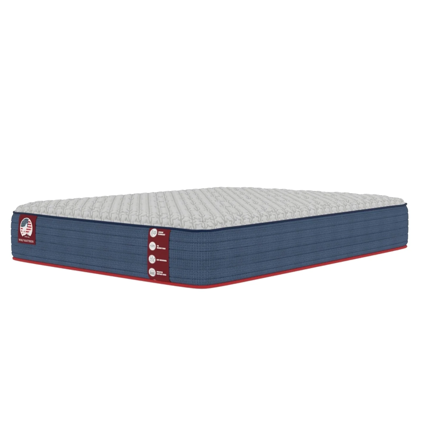 Wolf Mattress Twin 11-Inch Luna Memory Foam Hybrid Mattress, Plush Comfort, Medium Firm, Cool Touch, Anti-Microbial w/ Pocketed Coil System - Image 2