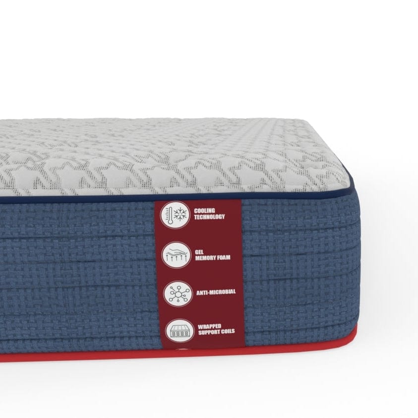 Wolf Mattress TwinXL 11-Inch Luna Memory Foam Hybrid Mattress, Plush Comfort, Medium Firm, Cool Touch, Anti-Microbial w/ Pocketed Coil System - Image 6