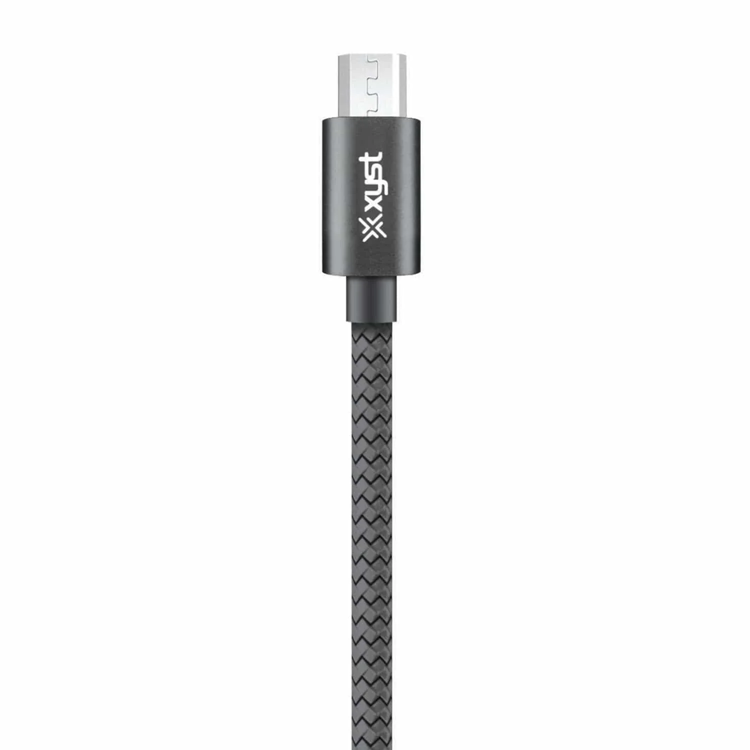 XYST Charge and Sync USB to Micro USB Braided Cable, 10 Ft., Black - Image 5