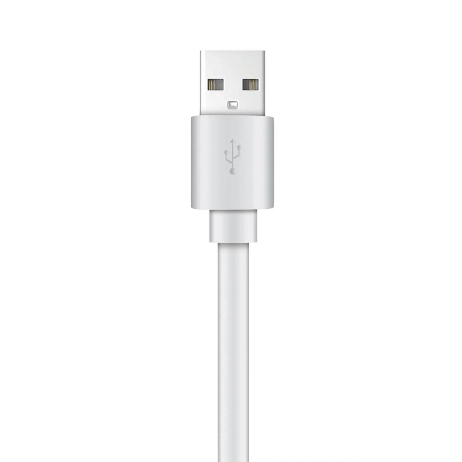 XYST Charge and Sync USB to USB-C Flat Cable, 4 Ft., White - Image 3