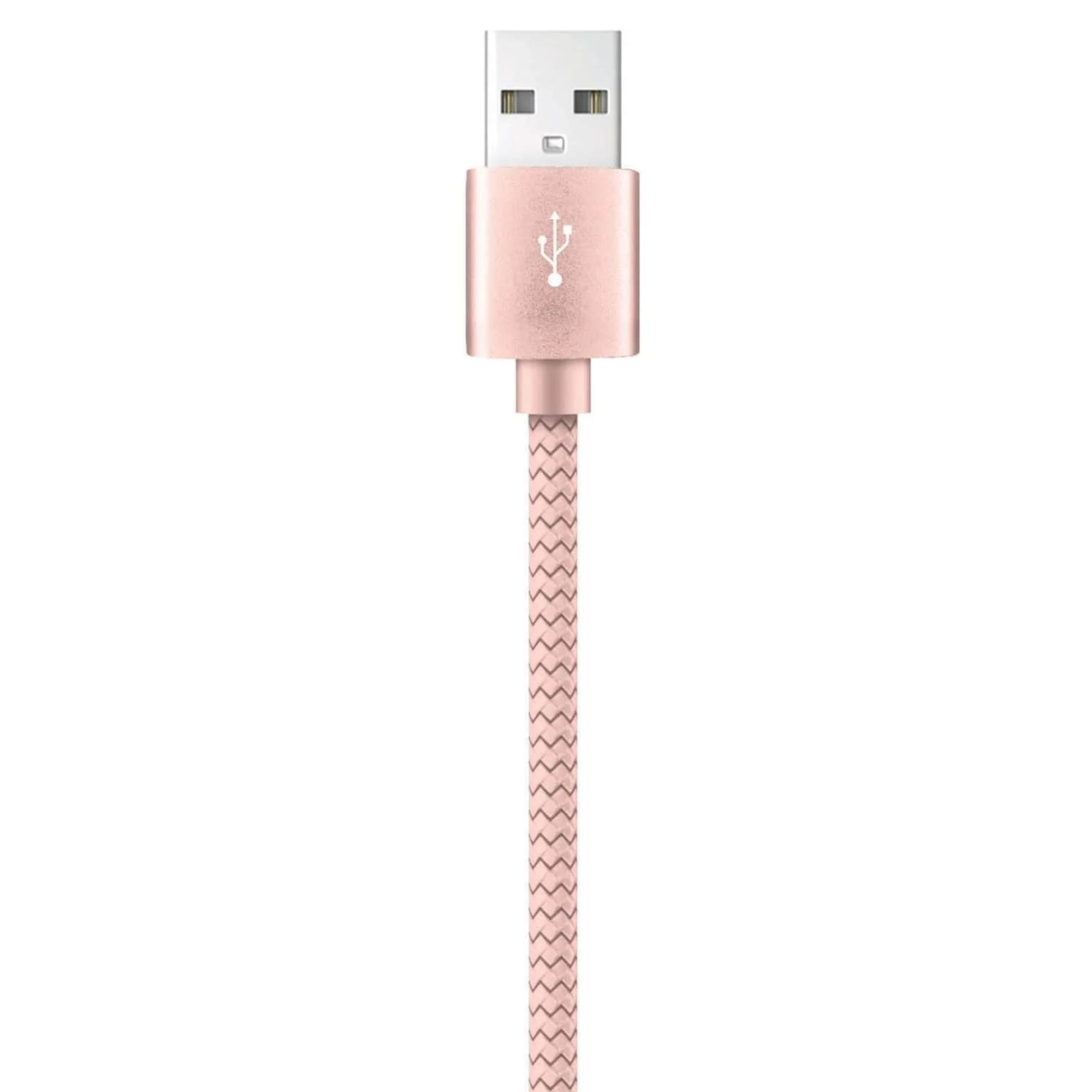 XYST USB to Lightning 10-Ft. Charge and Sync Braided Cable, for Smartphones and Tablets, Rose Gold - Image 4