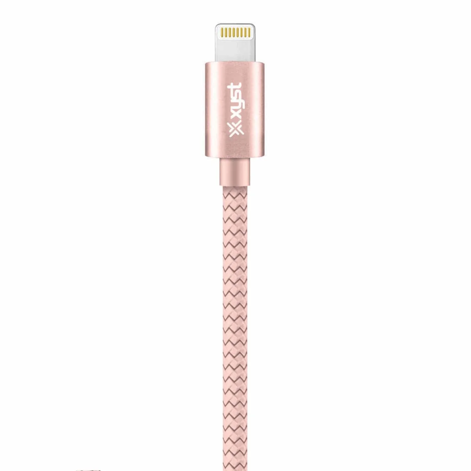 XYST USB to Lightning 10-Ft. Charge and Sync Braided Cable, for Smartphones and Tablets, Rose Gold - Image 5