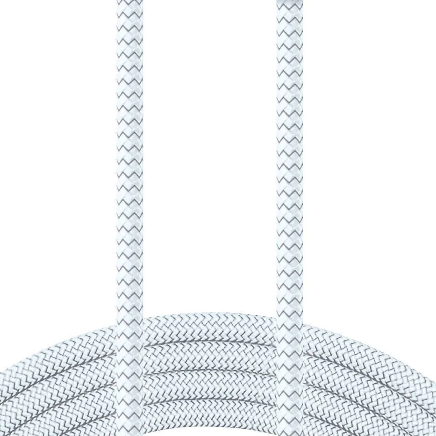 XYST USB to Lightning 10-Ft. Charge and Sync Braided Cable, for Smartphones and Tablets, White - Image 4